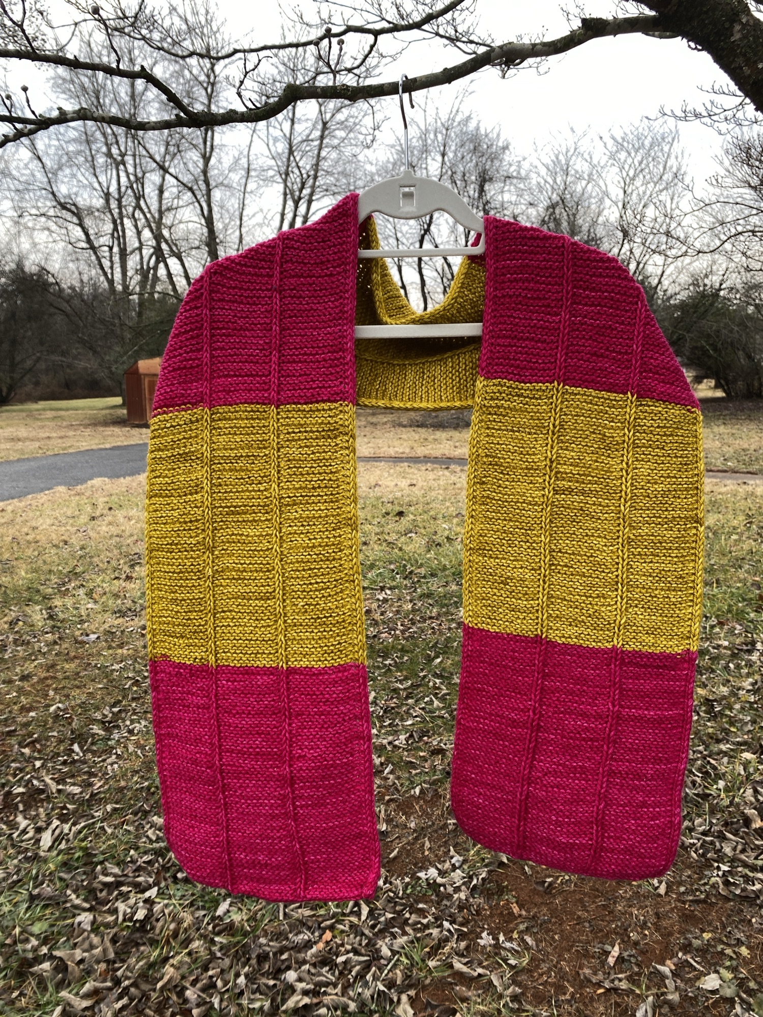 The Simple Garter Stitch Scarf!